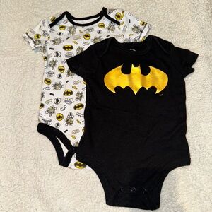 Batman Baby Bodysuit Set - Black and Gold